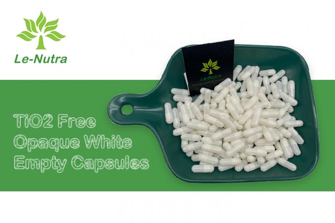 Size 00 Empty Capsule Shell Opaque White Tio2 Free