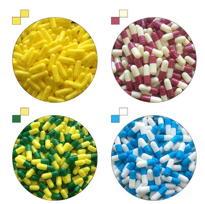 Packaging Customization Various color selection Gelatin hollow hard capsule hollow capsule size 00 0 1 2 3 4